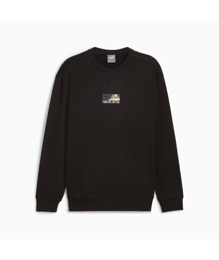 Moletom Homem Puma Better Sportswear Crew Preto
