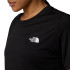 Camiseta Montanha The North Face Mulher from Flex S/S Reg Tnf Preto
