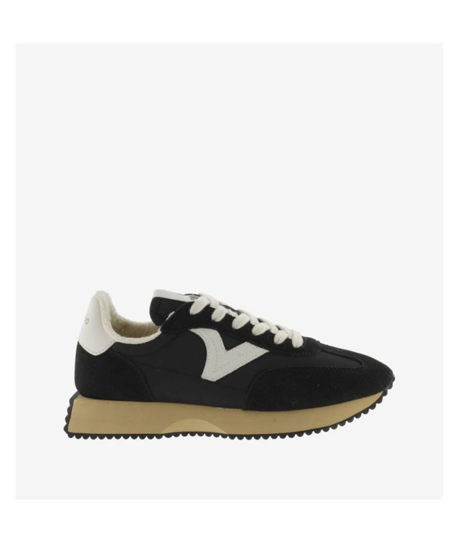 Zapatillas Victoria Cosmos Nylon Y Serraje Mujer Negro