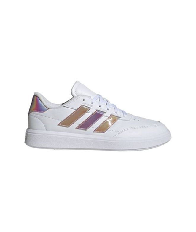 Chaussures Femme Adidas Courtblock Blanc