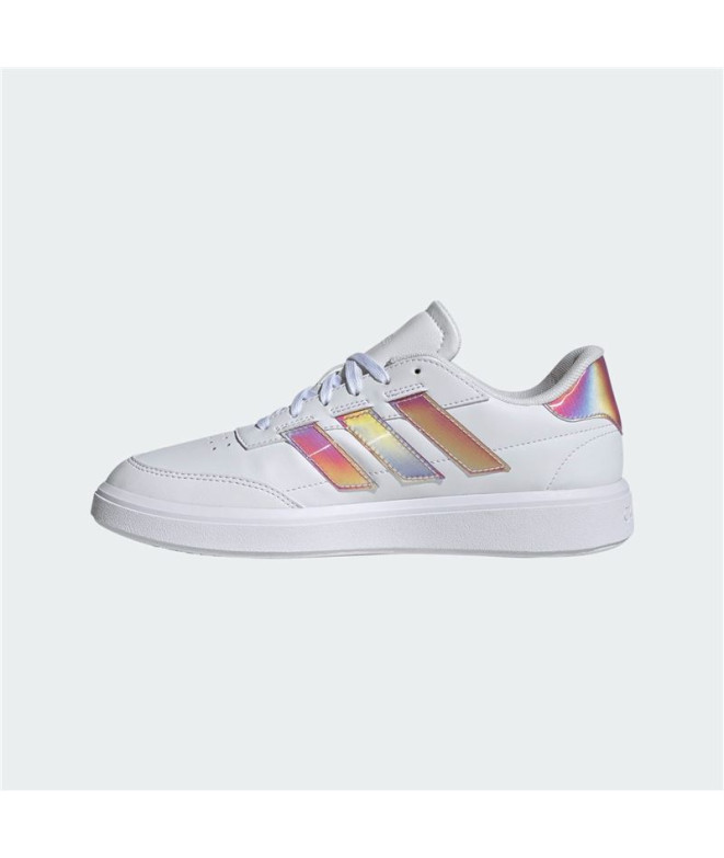 Chaussures Femme Adidas Courtblock Blanc