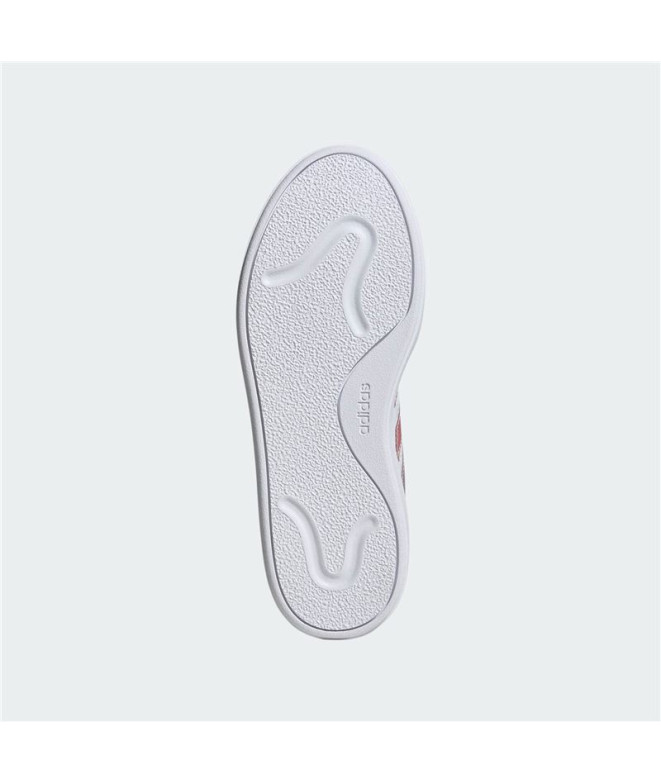 Chaussures Femme Adidas Courtblock Blanc
