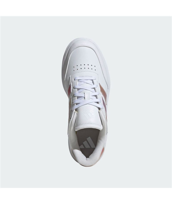 Chaussures Femme Adidas Courtblock Blanc