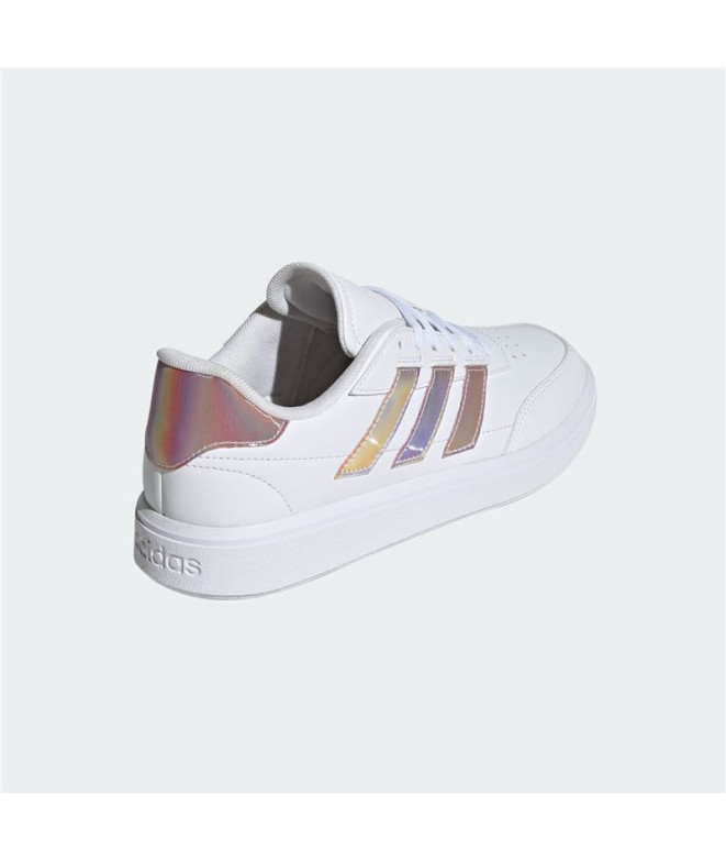 Chaussures Femme Adidas Courtblock Blanc