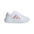 Sapatilhas Court Mulher Adidas Grand Platform Nuvem Branca / Areia Metálica Rosa