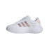 Sapatilhas Court Mulher Adidas Grand Platform Nuvem Branca / Areia Metálica Rosa