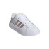 Sapatilhas Court Mulher Adidas Grand Platform Nuvem Branca / Areia Metálica Rosa