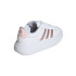 Sapatilhas Court Mulher Adidas Grand Platform Nuvem Branca / Areia Metálica Rosa