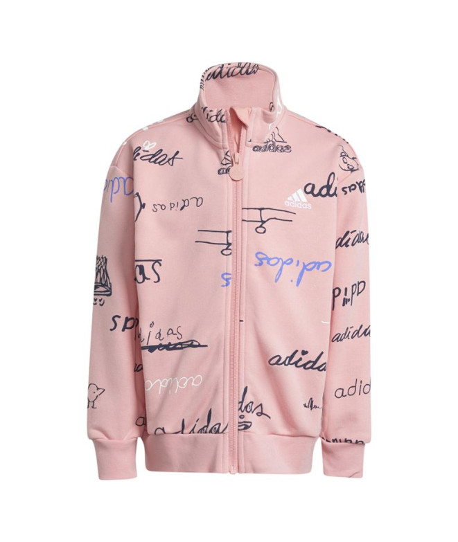 Enfant Adidas Brand Love Little Tracksuit Rose