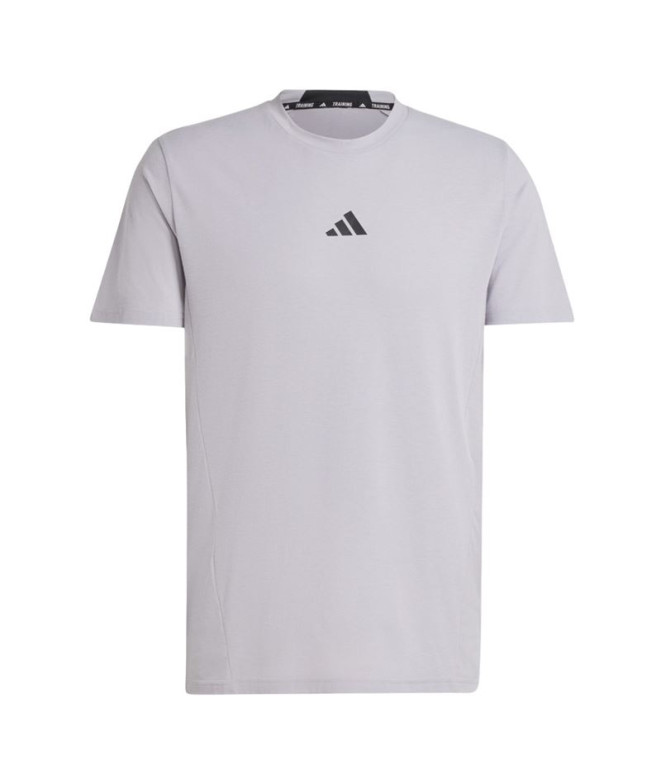 Camiseta Fitness Homem por Adidas D4T Workout Gloria Gris Mel