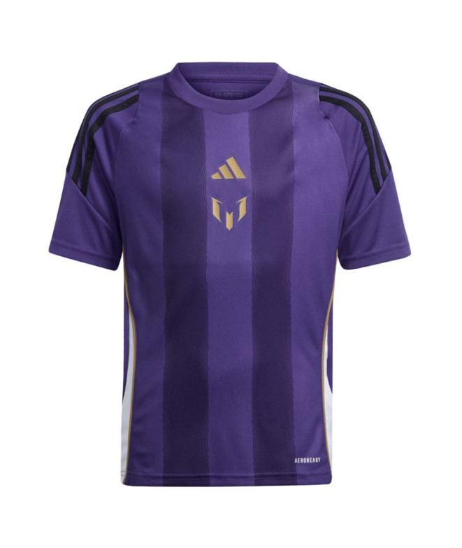 Camiseta Futebol Infantil por Adidas Messi Training Purple