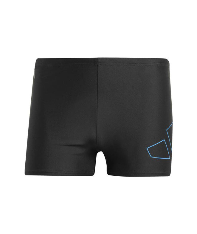 Bañador de Natación adidas Big Bars Swim Boxer Hombre Negro