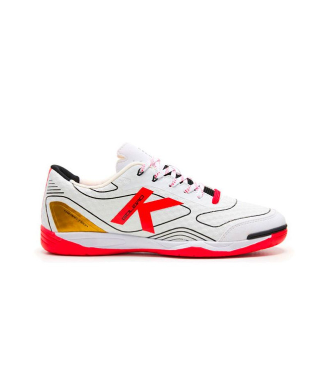 Chaussures De Football Sala Kelme Goleiro blanc et rouge