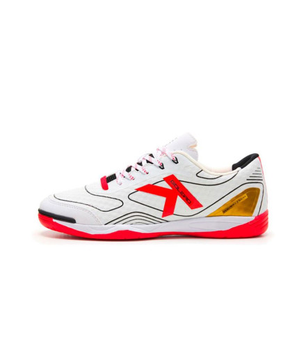 Chaussures De Football Sala Kelme Goleiro blanc et rouge 2