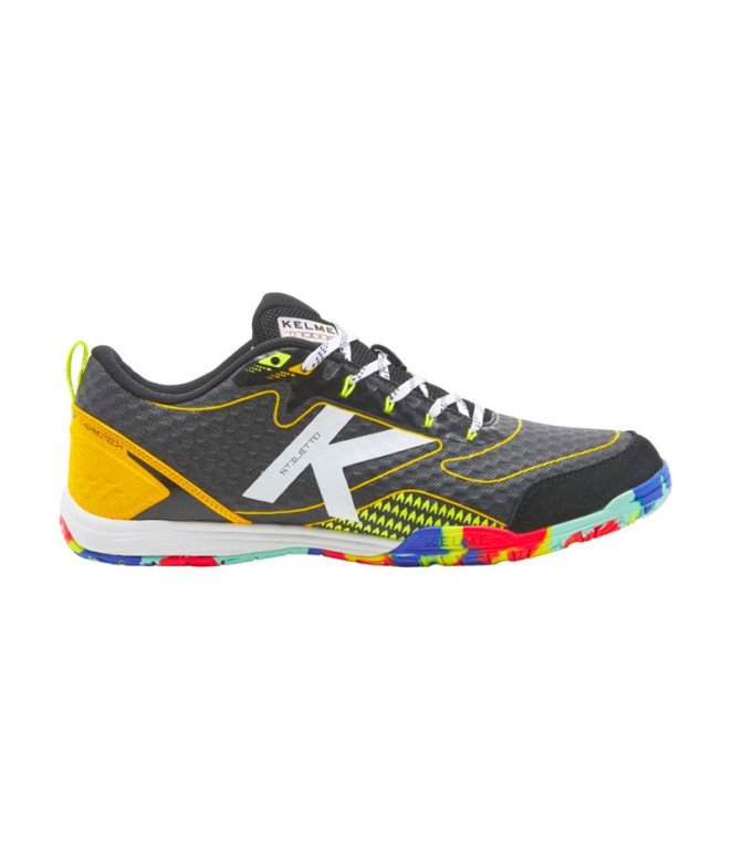 Chaussures De Football Sala Kelme Stiletto noir et citron vert