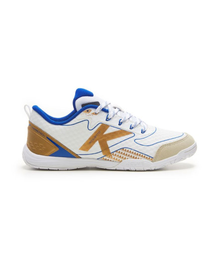 Chaussures De Football Sala Kelme Stiletto blanc et or