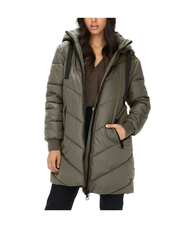Casaco Only Jdyskylar Padded Mulher Vetiver Cinza
