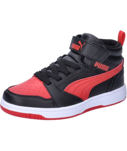 Chaussures Puma Rebound V6 Mid Black For Black/Red 2
