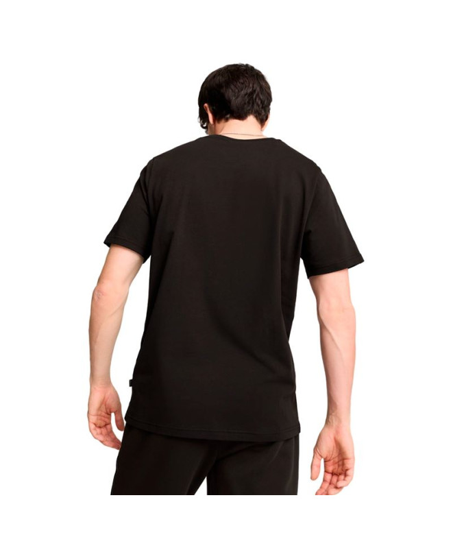Camiseta Homem Puma Ess Tape Minimal Gold Preto