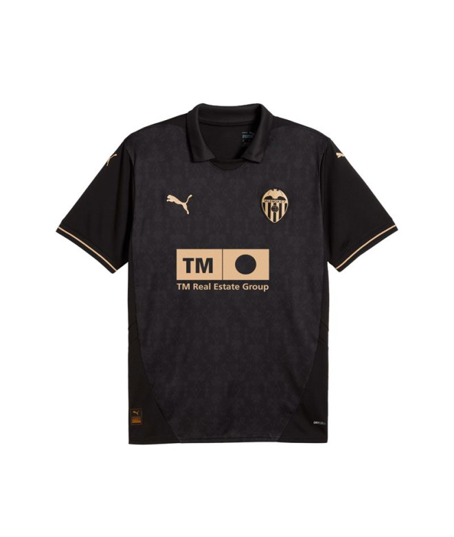 Camiseta de Fútbol Puma Valencia CF Away 24/25 Hombre Negro