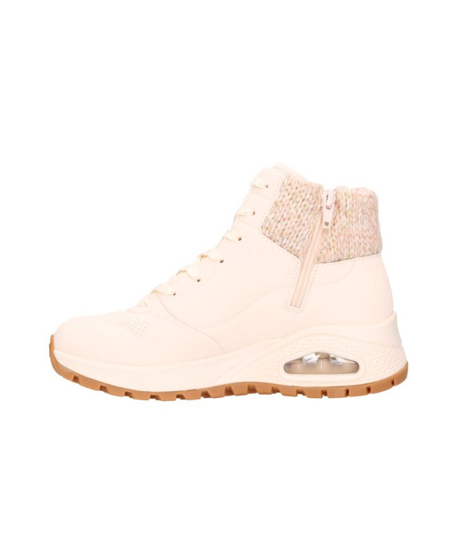 Bota Skechers Uno Couro natural resistente...