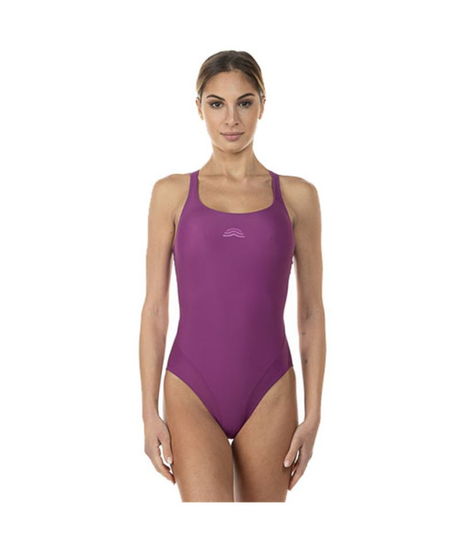 Maillot de bain Natation de Aquarapida Costume Intero Violet Femme