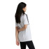 Camiseta adidas Menina Essentials 3-Stripes Cotton Loose Fit Branco/Preto