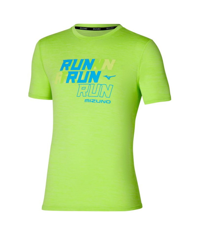 Camiseta Running Mizuno Homem de Core Run Lima