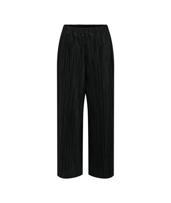 Calça Mulher Only Onlravenna Plisse Pant Noos Jrs Preto