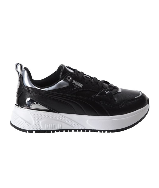 Zapatillas Puma R78 Disrupt Metallic Dream Mujer Negro/Blanco