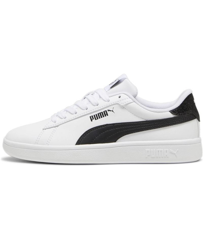 Chaussures Enfant Puma Smash 3.0 Nightkeeper Blanc/Noir