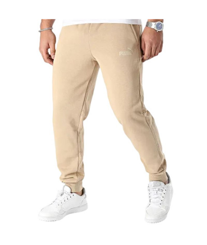 Pantalón Essentials Logo Fleece Cl (S) Hombre Beige