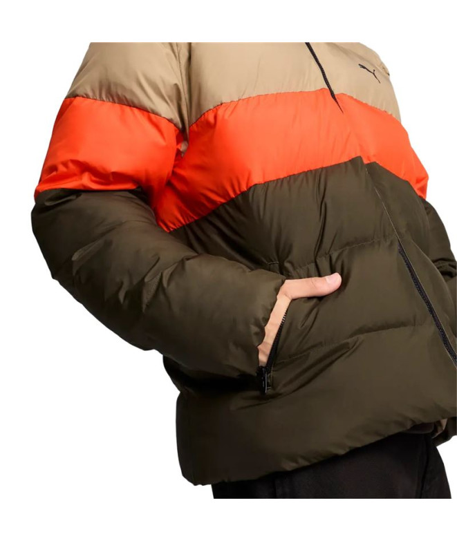 Veste Homme Puma Poly Puffer Jacket Dark Olive