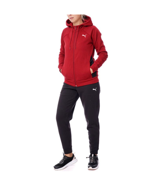 Fato de treino Fato de treino com capuz Puma Classic Fl Mulher