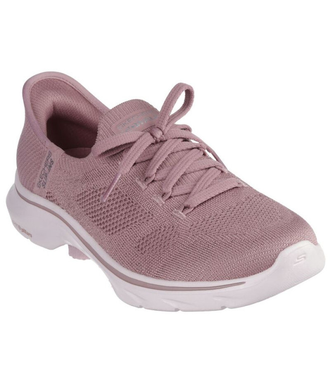Chaussures Skechers Femme Go Walk 7-Via Mauve