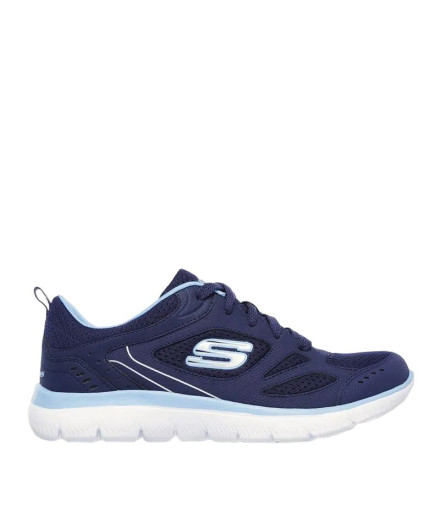 Sapatilhas Skechers Summits-Suited Mulher Azul Marinho