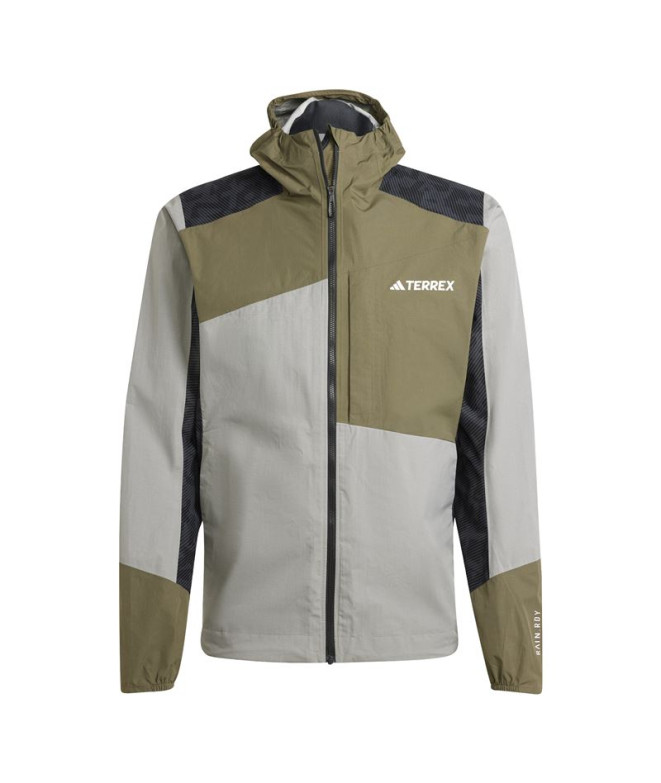 Chaqueta de montaña adidas Terrex Xperior Hybrid Rain.RDY Verde