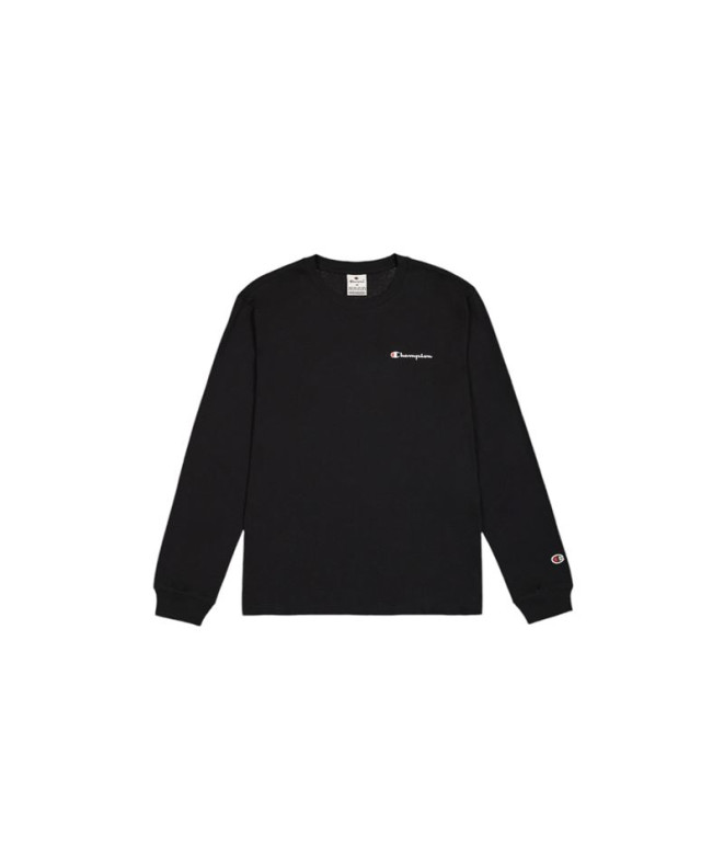Camiseta Champion Crewneck Long Sleeve Hombre Negro