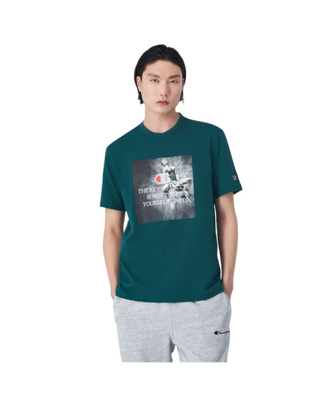 Camiseta Champion Homem Gola redonda verde