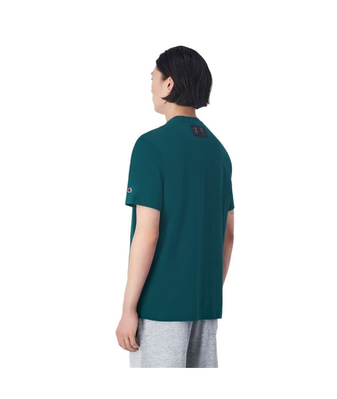 T-shirt Champion Homme Col ras du cou Vert