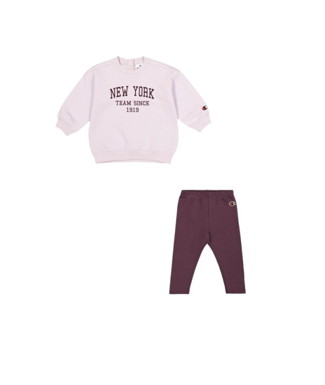 Conjunto Champion Set Bebês Rosa