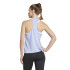 Camiseta adidas Top Mulher T-shirt de treino com a marca mínima Racerback Tank Azul