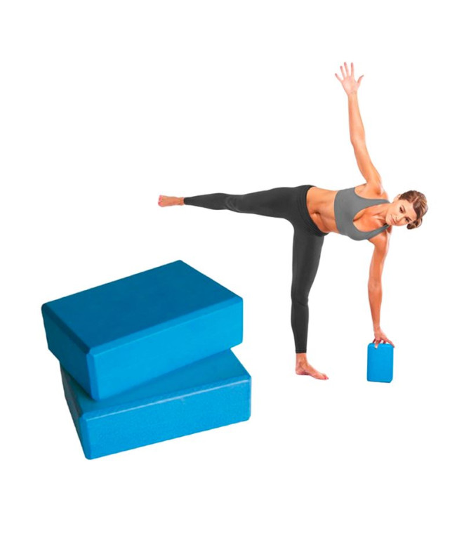 Ladrillo De Yoga Klist 7,5X15X22,5 Cm Enebe Azul
