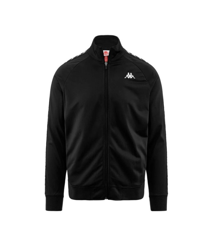 Chaqueta Kappa Anniston Slim 222 Banda Negro Blanco Hombre