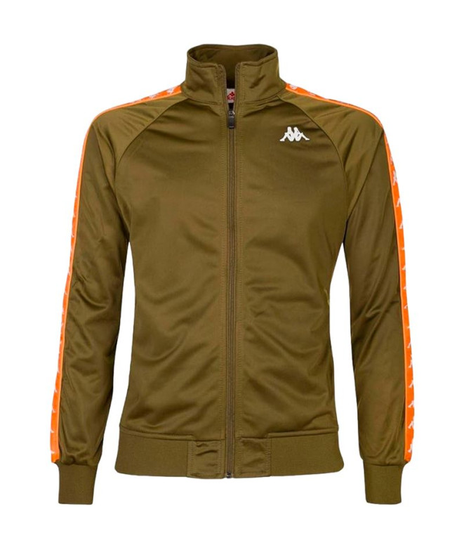 Chaqueta Kappa Anniston Slim 222 Banda Green Oliva Orange Hombre
