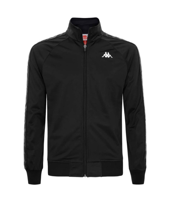 Chaqueta Kappa Anniston Slim 222 Banda Hombre Negro antiguo Blanco
