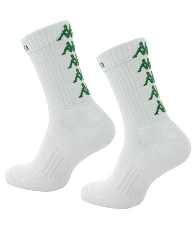 Calcetines Kappa Eleno 3pack Blanco Verde