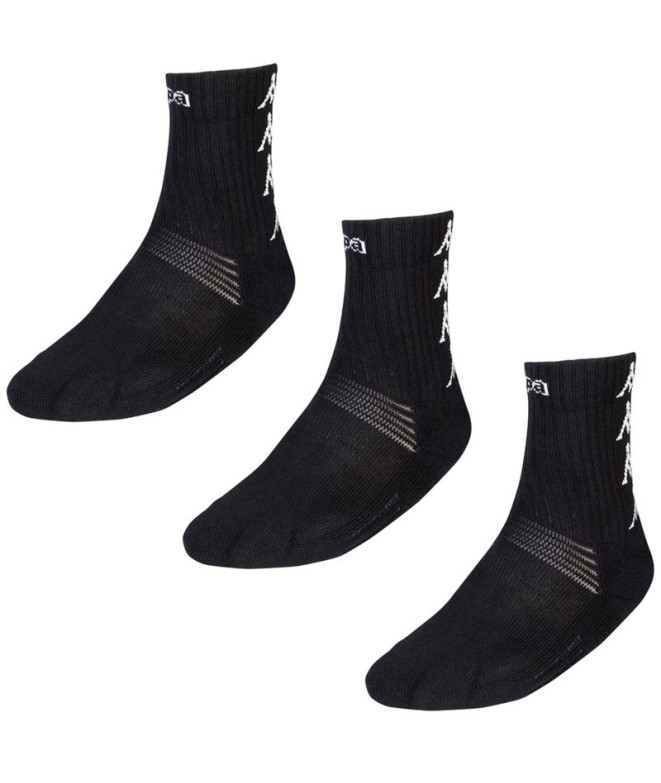 Chaussettes Kappa Pack Eleno de 3 Noirs