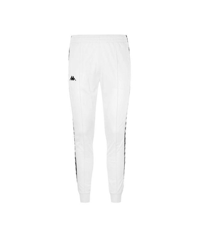 Calça Kappa Rastoria Slim 222 Bandas Branco Preto Homem