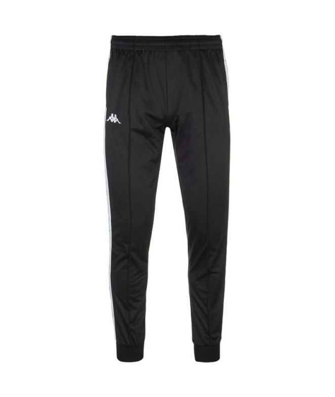 Pantalón Kappa Rastoria Slim 222 Bandas Black White Grey Hombre